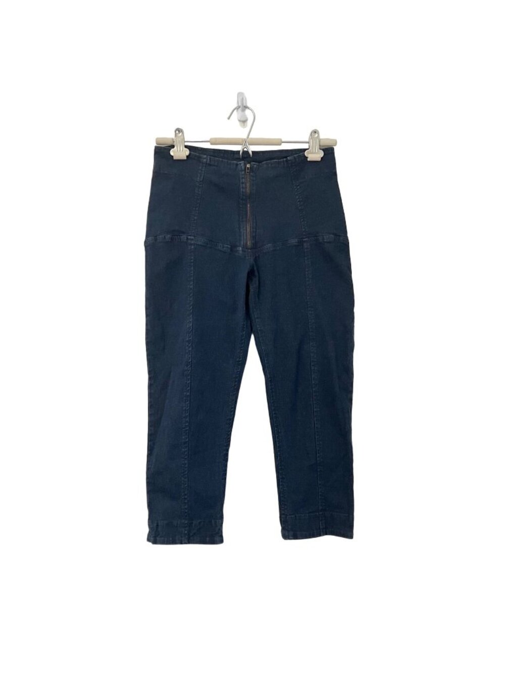 Prairie Underground Womens Dark Wash High Rise Girdle Skinny Jeans Sz Medium